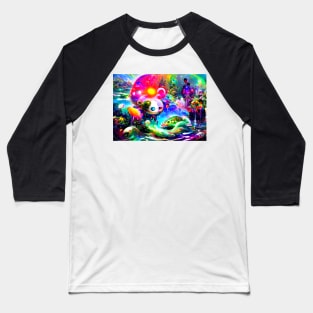 Color Globs | Oceania Crocodila Baseball T-Shirt